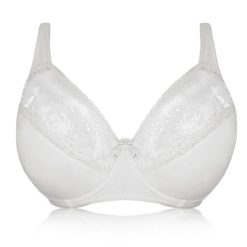 Fashion Women Padded Lace Bras Underwire Full Coverage Sheer Supportive Lace  Bra Top Plus Size 40 42 44 46 48 50 52 DD DDD E F G Cup
