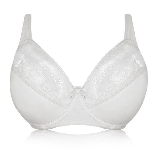 Fashion Women Padded Lace Bras Underwire Full Coverage Sheer Supportive  Lace Bra Top Plus Size 40 42 44 46 48 50 52 DD DDD E F G Cup