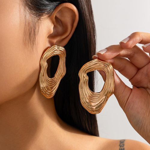product_image_name-Fashion-Irregular Geometric Stud Earrings Exaggerated Texture Statement Earrings for Women-1