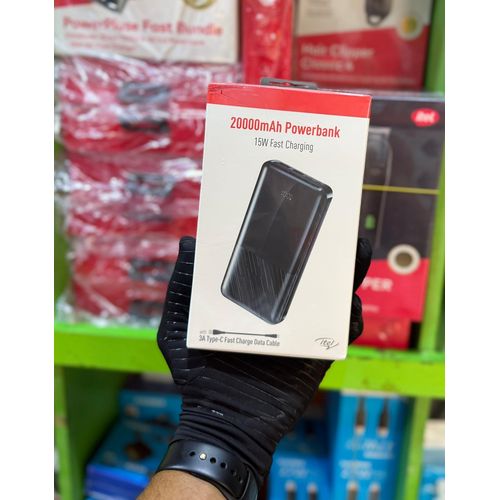 product_image_name-itel-20000mAh Digital Power Bank – 15W Fast Charge Type C Input Output Portable Charger-1