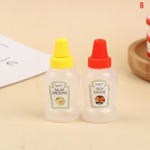 Plastic Sauce Squeeze Bottle Mini Seasoning Box Salad Dressing