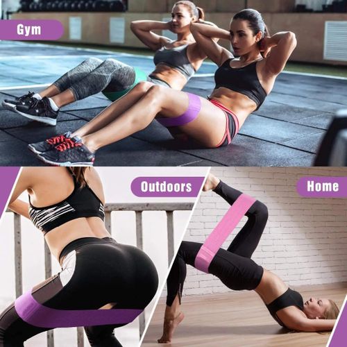 product_image_name-Generic-1 PC Elastic Training Band Legs Booty Exercise Resistance Band Grey- Large-4