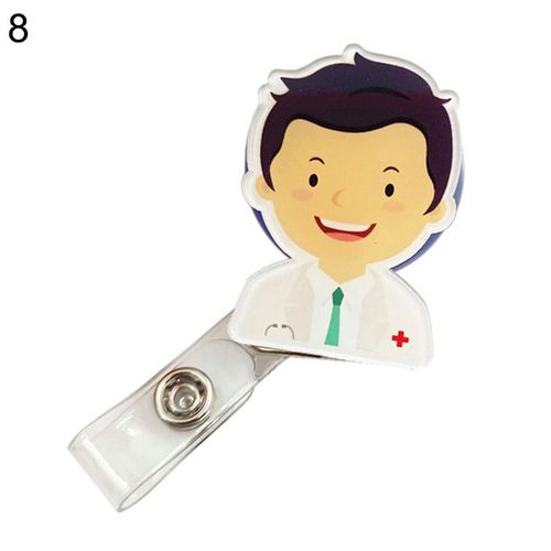 Fashion Cute Retractable Badge Reel Nurse Doctor Key ID Name Card