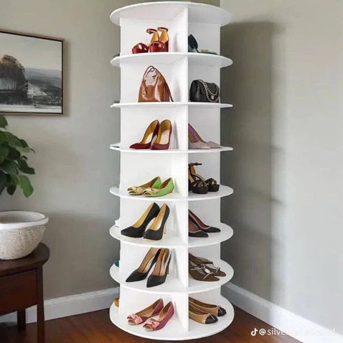 Generic 7 Layers - Rotating Shoe And Bag Rack