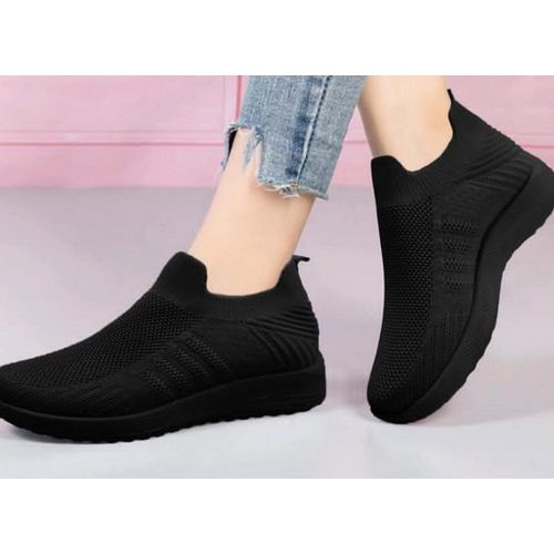 Fashion Breathable Female Fashion Sneakers - Black | Jumia Nigeria