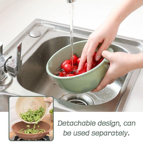product_image_name-Generic-6Pcs Drain Baskets Strainer Bowls Filter Basket Double Layer Fruit Cleaning Kitchen-2