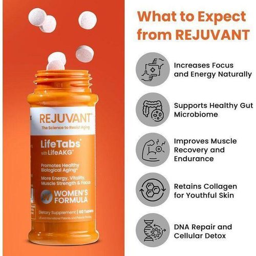 product_image_name-Rejuvant-Calciu alpha-ketoglutarate 60 Tablet Mitochondrial function,DNA repair,Detoxification,Reverse Biological Aging WOMEN-5