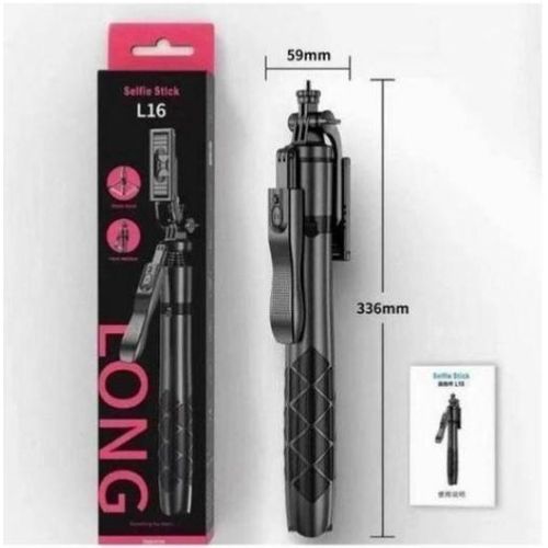 Generic 2in1 L16 Long Wireless Selfie Stick Tripod Stand Design 5ft Extendable Bluetooth Remote 360° Rotation