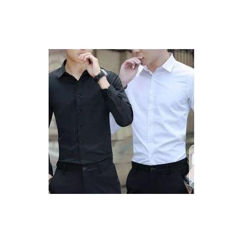 product_image_name-Fashion-2 in 1 Men's Plain Long Sleeve Shirts-1