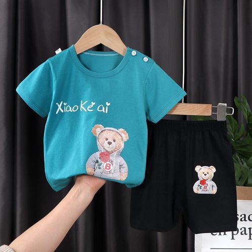 Summer Clothes For Girls Short Sleeve T Shirt + Shorts 2 PCS Sets