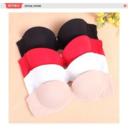 Generic Women Sexy Lingerie Bra Smooth Girl Seamless 1/2 Cup Push Up Women  Underwear Adjustable Support Bras Size 30a-36b Vs Bh C3409