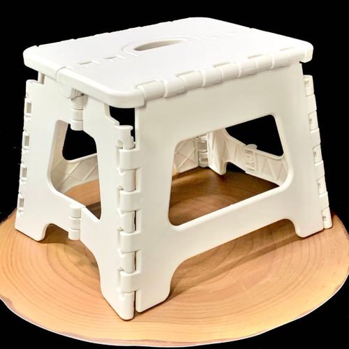 Generic Foldable Plastic Step Stool – White