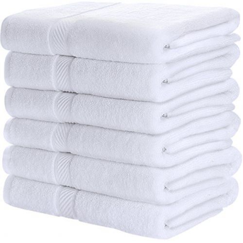 product_image_name-Generic-1 PCs White Extra Large Bathroom Towel-1