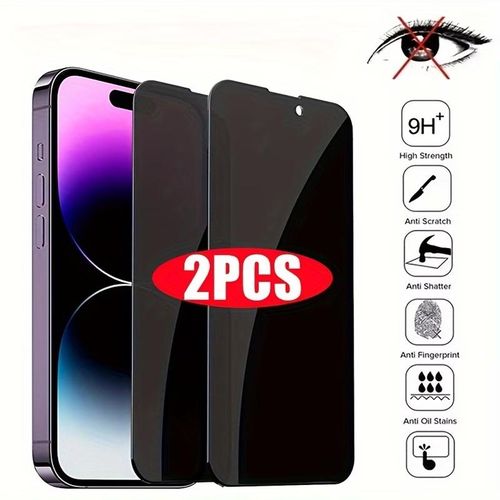product_image_name-Generic-2pcs Privacy Screen Protector Tempered Glass for iPhone 11, 11 Pro, 11 Pro Max-1