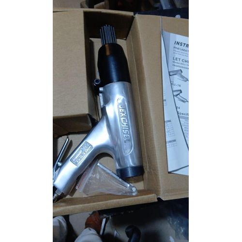 Jet Chisel JEX-28 Heavy Duty Pneumatic Air Needle Scaler – Silver & Black - image 2