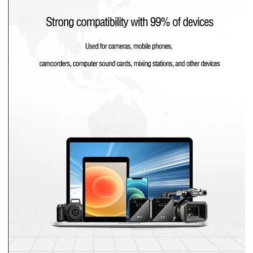 product_image_name-Generic-8-10 Hours 3 In 1 Wireless Lapel Microphone For IPhone/Android  Users/Content Creation Microphone/Noise Cancellation/Wireless Microphone/Wireless Mic -3