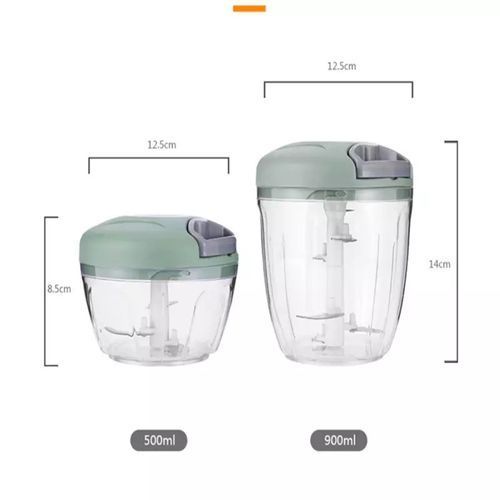 900ML Garlic Chopper Manual Rotate Vegetable Cutter Chopper Slicer