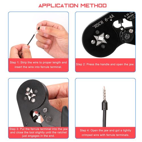 Generic Ferrule Crimping Tool Kit, Wire Crimper Plier + 1200Pcs Wire End Terminals - image 6
