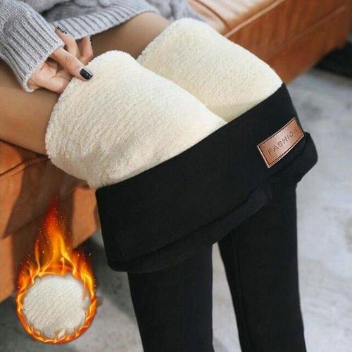 Winter Fleece Lined Leggings Women High Waist Velvet Keep Warm