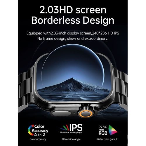 product_image_name-Generic-Smart Watch Smartwatch Men Women 2024 For IOS Android Bluetooth Call Wireless Charging-2