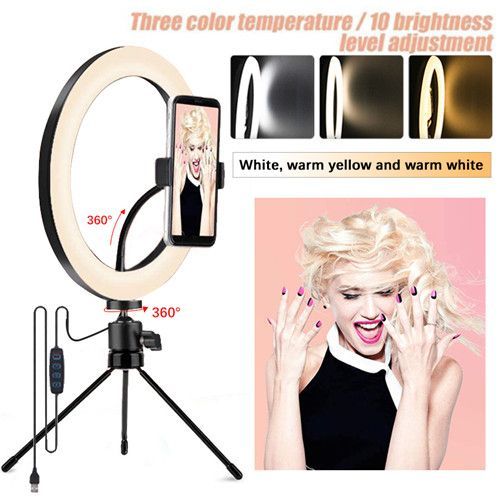 Tri-Color 10 LED Ring Light