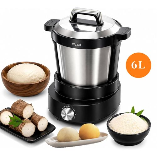 Generic 6L Swallow Maker, Multiple Purpose Automatic Pounder/Large Capacity Food Processor for Fufu/Eba/Kuli Kuli/Yam/Amala/Banku