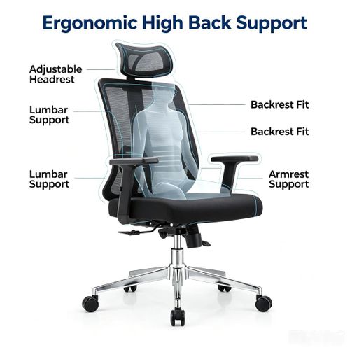 Generic Lumbar support ergonomic office chair - image 7