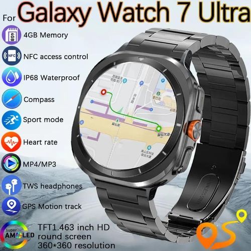 product_image_name-Generic-For Galaxy Watch 7 Ultra Smart Watch 2025 HD MP3/MP4 Player GPS Tracker Smartwatch-2