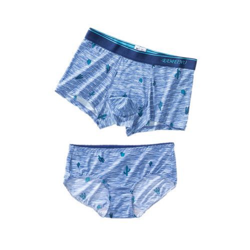 Fashion Couple Underwear Set Mens Boxer Shorts Men Middle Waist