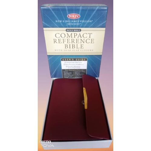 Generic NKJV Compact Reference Bible With Stylish Snap-Flap Leather Cover, 60,000 References - image 6