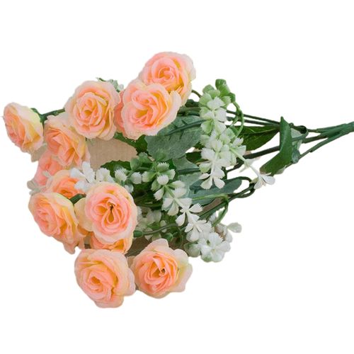 product_image_name-Generic-1 Bouquet 15Heads Artificial Rose Flower Decor-Light Pink-1