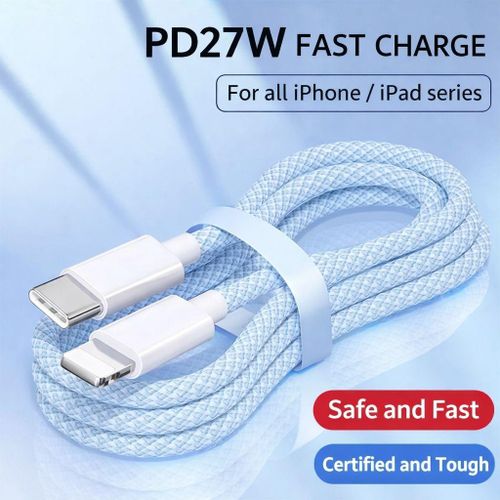 product_image_name-Cable-27W PD USB C to Lightening Charging and Data Wire-1