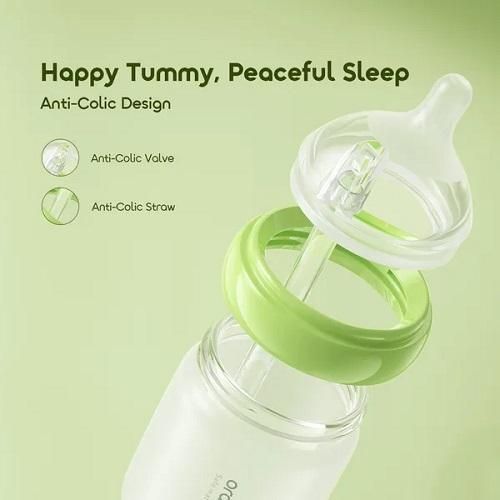 product_image_name-Oraimo-PureBottle 160 160ml Anti-Colic Silicone Glass Baby Bottle-8
