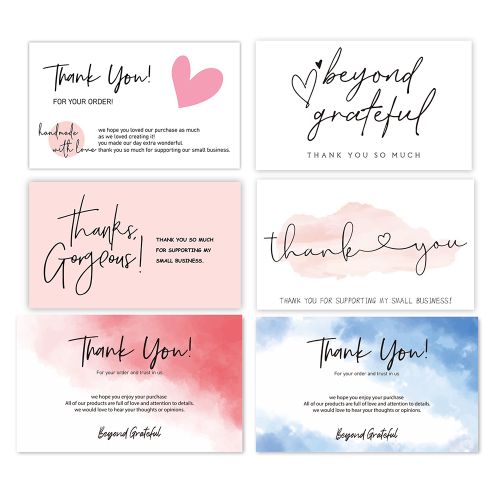 10-30Pcs thank you for supporting my small business cards, small