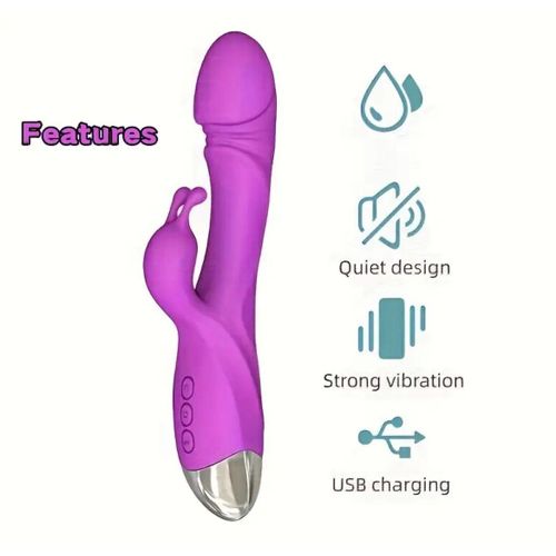 product_image_name-Generic-Dildo Rechargeable female masturbator, female G-spot stimulation vibrator, simulated penis, AV stick, sex toys-3