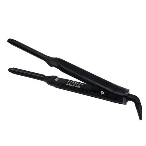 Curved flat iron for curling hair on sale