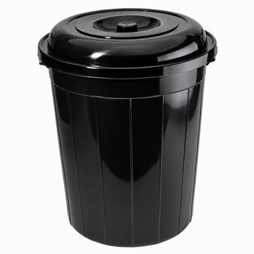 Generic Durable Black Plastic Drum with Secure Lid – Heavy-Duty Storage Barrel - 80litres - image 2