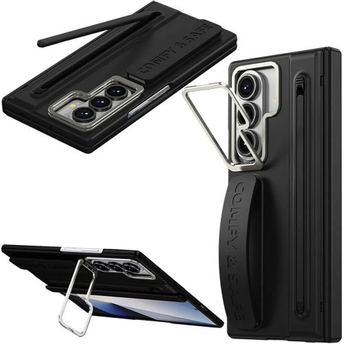 Generic Samsung Galaxy Z Fold 6 Quality S-pen Leather Case Case - image 2