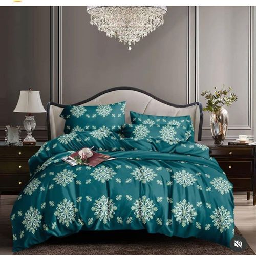 product_image_name-Generic-Green Royal Design Bedsheet Set 4x6 With 2 Pillowcases-1