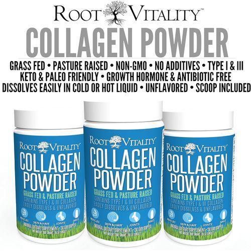 product_image_name-Root-Collagen Peptides Powder - Grass-Fed, Pasture-Raised Hydrolyzed Protein 300G-4