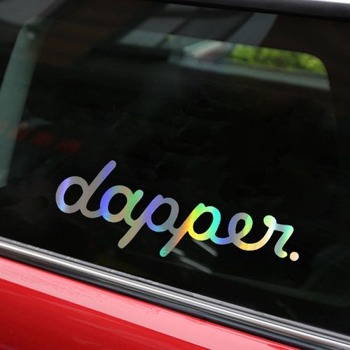 dapper car sticker