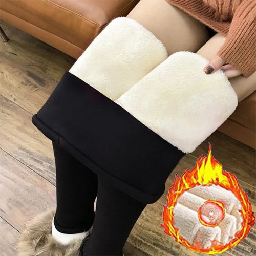 Fashion (Black)SEXYWG Women Thermal Leggings Winter Warm Leggings