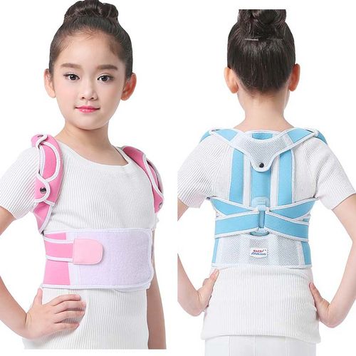 Generic Kids Humpback Correction Belt Posture Corrector Shoulder Spine Back  Brace Support Belt Corset For Kid Children Girl Boy Students-Pink