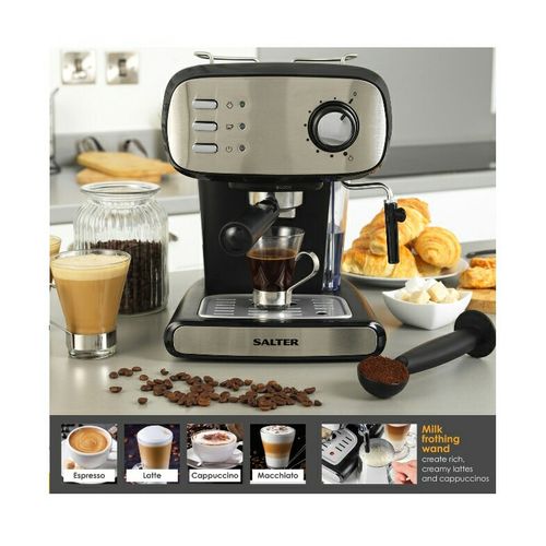 Salter CAFFÈ Barista Pro Espresso, Cappuccino, Latte, Coffee Maker - image 2