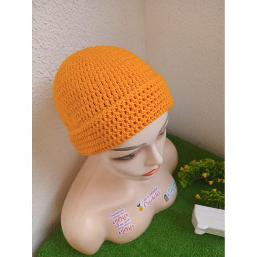 product_image_name-Generic-YELLOW CROCHET BEANIE-2