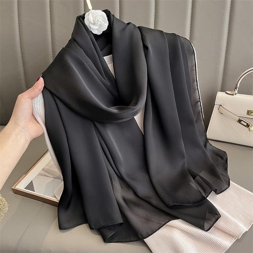 Silk Scarves Women Luxury, Satin Shawl Hijab Bandana