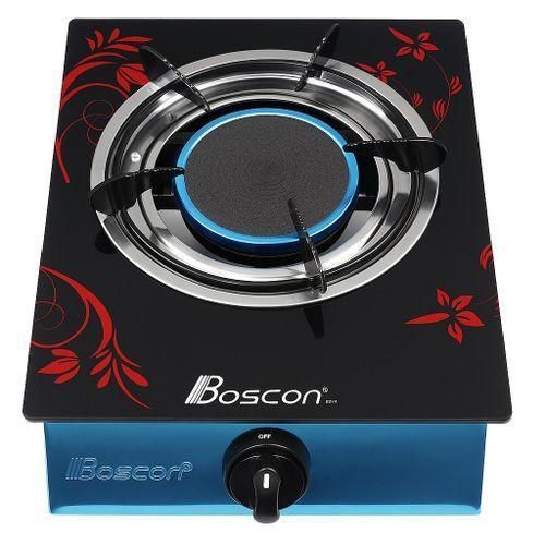Boscon  Single burner Glass top Automatic Ignition Gas Cooker- Net burner