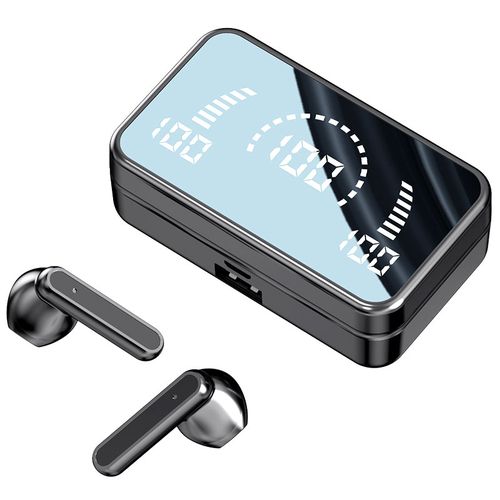 Generic S20 Wireless Bluetooth Earphone Touch LED Stereo Audio Black