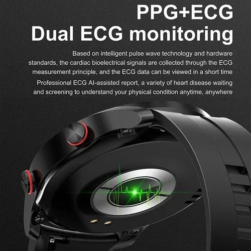 product_image_name-Generic-ECG+PPG Bluetooth Call Smart Watch Men Blood Pressure Health Monitoring Sports Fitness Watch-2