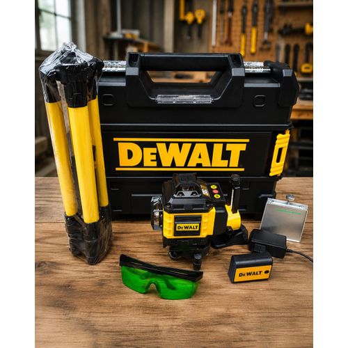 Dewalt 360° 16-line green beam laser level kit.